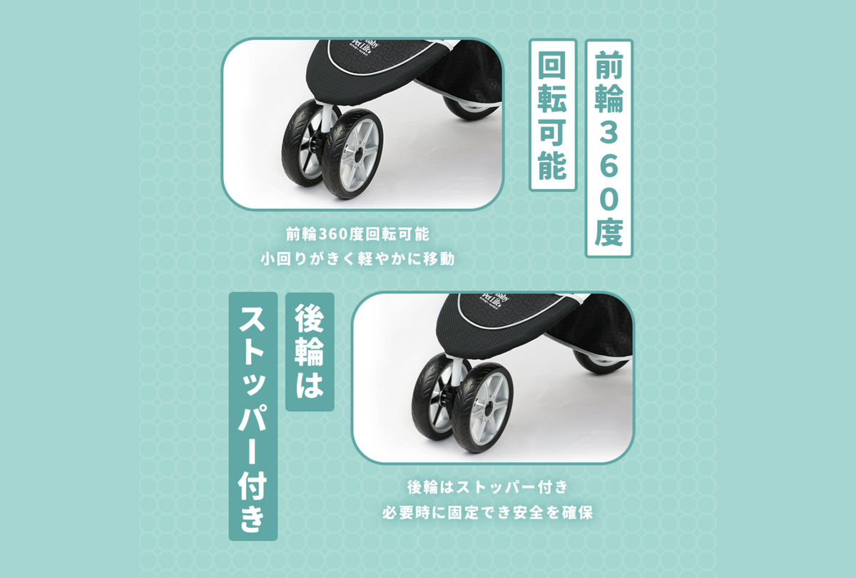 EASY GO! 折り畳み式ペットカート ブルー