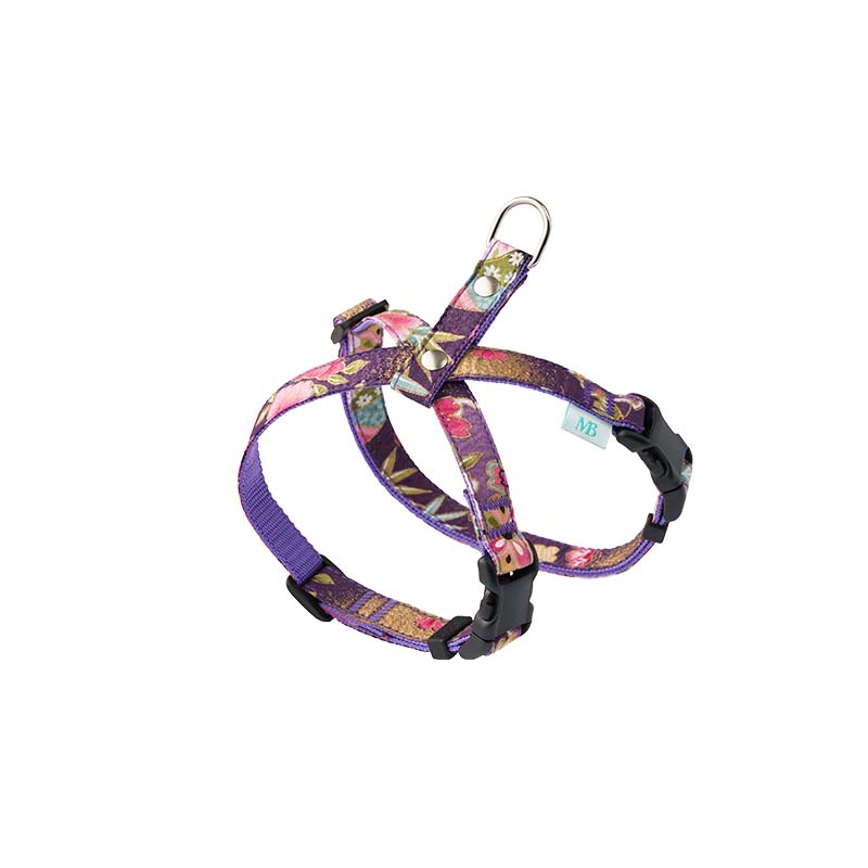 「絆」和風 Ｗワンタッチハーネス【和柄 牡丹】